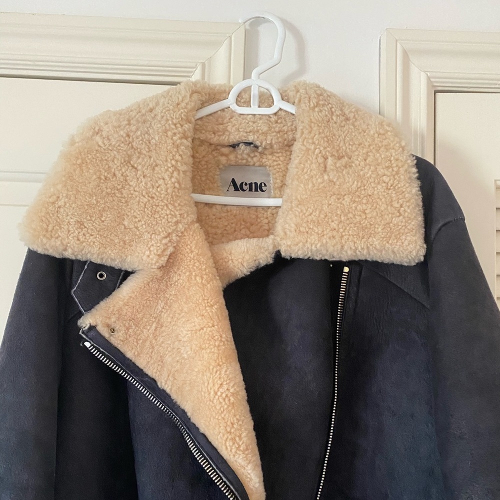 Acne Studios Suede Biker Jacket